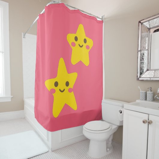 Smiling Stars Shower Curtain シャワーカーテン (インサイチュ)