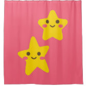 Smiling Stars Shower Curtain シャワーカーテン (正面)
