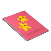 Smiling Stars Spiral Photo Notebook ノートブック (右側)