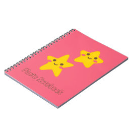 Smiling Stars Spiral Photo Notebook ノートブック