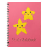 Smiling Stars Spiral Photo Notebook ノートブック (正面)