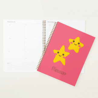 Smiling Stars Spiral Photo Notebook プランナー手帳