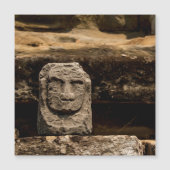 Smiling Stone Totem Cambodia Magnet Card (正面)