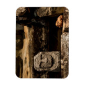 Smiling Stone Totem Cambodia Magnet - Rectangle マグネット (縦)
