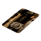 Smiling Stone Totem Cambodia Magnet - Rectangle マグネット (左側)
