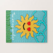 Smiling Sun, Clouds & Grass "You Are My Sunshine"  ジグソーパズル (横)
