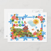 SMILING SUN Get Wellポストカード ポストカード (正面/裏面)