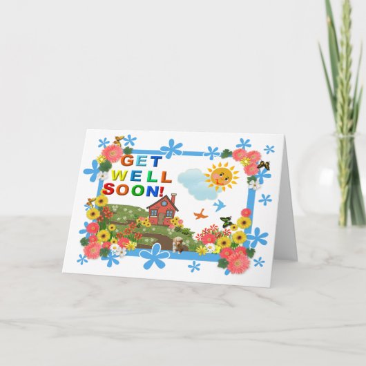 SMILING SUN GET WELL CARD カード (正面)