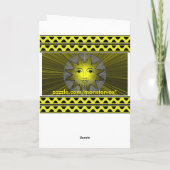 Smiling Sun Greeting Card カード (裏面)