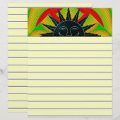 Smiling Sun Writing Paper (正面/裏面)