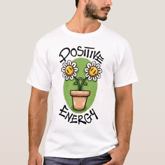 Smiling Sunflower Streetwear Tシャツ (正面)