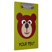 Smiling Teddy Bear +テキスト クリップボード (右)