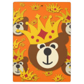 Smiling Teddy Bear with Crown クリップボード (裏面)
