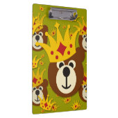 Smiling Teddy Bear with Crown クリップボード (右)