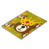 Smiling Teddy Bear with Crown ノートブック (左側)
