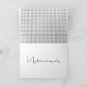 Smiling Thank You On Gingham サンキューカード (内部)