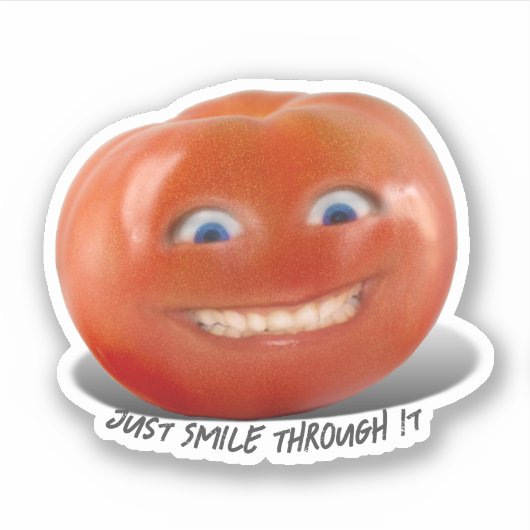 Smiling Tomato シール (正面)