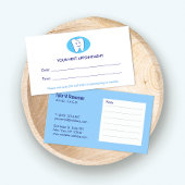 Smiling Tooth歯医者オフィスアポイントメントアラーム 予約カード