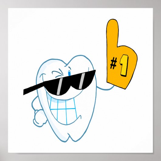 Smiling Tooth Cartoonキャラクター番号1 ポスター (正面)