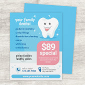 Smiling Tooth Dental Flyer チラシ