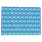 Smiling Traumatologist Cartoon Medical Gift Design ラージペーパーバッグ (裏面)