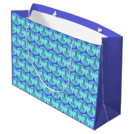 Smiling Traumatologist Cartoon Medical Gift Design ラージペーパーバッグ