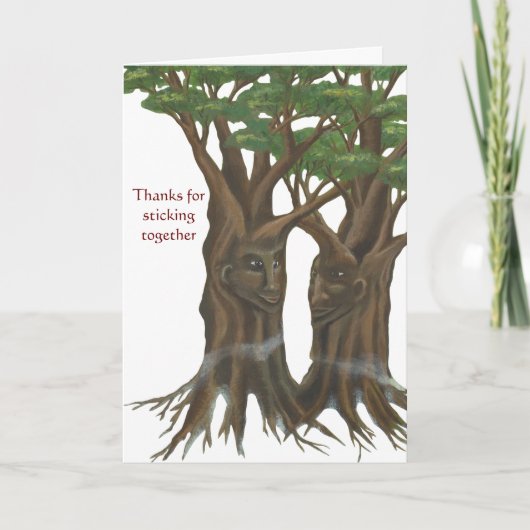 Smiling Trees Friendship/Anniversary Card カード (正面)