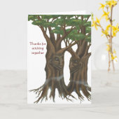 Smiling Trees Friendship/Anniversary Card カード (黄色い花)