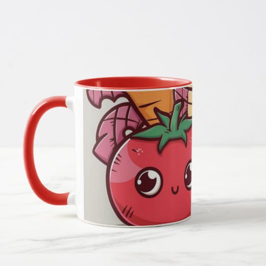 Smiling Veggies Coffee Mug マグカップ (左)
