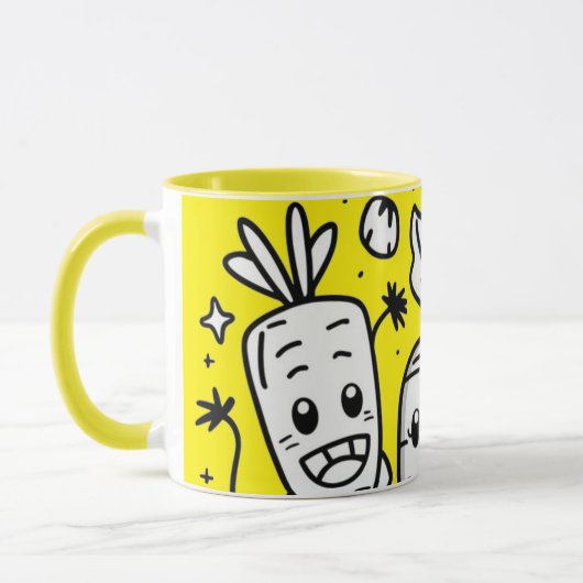 Smiling Veggies Coffee Mug マグカップ (左)