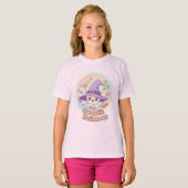 Smiling Witch Hat Halloween T-Shirt – かわいいTシャツ Tシャツ (正面フル)