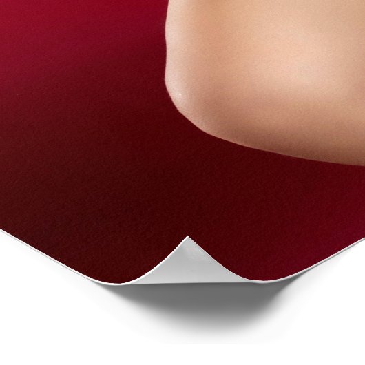 Smiling Woman In Red Bikini ポスター (角)