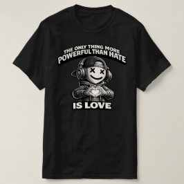 Smiling X-Eyes ストリートウェア アイコン - 愛は憎しみよりも強し Tシャツ
