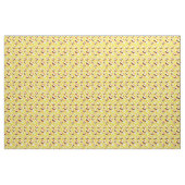 Smiling Yellow Emoji Faces Pattern ファブリック (ヤード)