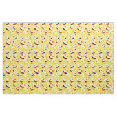 Smiling Yellow Emoji Faces Pattern ファブリック (ファットクウォーター)