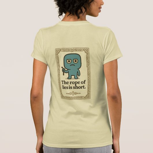 Smiloによる女性用Tシャツ - 励ましの言葉 Tシャツ (裏面)