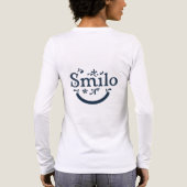 Smiloのアラビアの知恵 レディース長袖シャツ トライブレンドＴシャツ (背面)