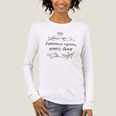 Smiloのアラビアの知恵 レディース長袖シャツ トライブレンドＴシャツ (正面)