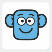 Smilo Happy Face sticker スクエアシール (正面)