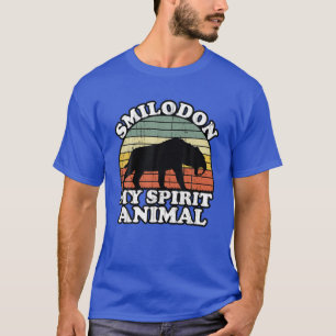 Smilodonは私の精神の動物のセイバー歯タイガー値リスト Tシャツ