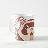 Smily Ferret コーヒーマグカップ (正面左)