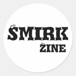 Smirk Zine小さなステッカー ラウンドシール