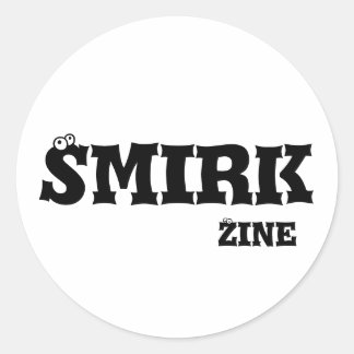 Smirk Zine 3"ステッカー ラウンドシール