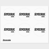 Smirk Zine 3"ステッカー ラウンドシール (シート)