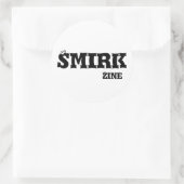 Smirk Zine 3"ステッカー ラウンドシール (バッグ)