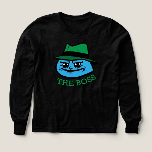 smirking cartoon boss (デザイン正面)