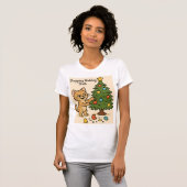 Smirking Kitten Christmas Chaos 2 woman  Tシャツ (正面フル)