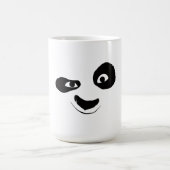 Smirking Panda Face Black & White Graphic Mug コーヒーマグカップ (中央)