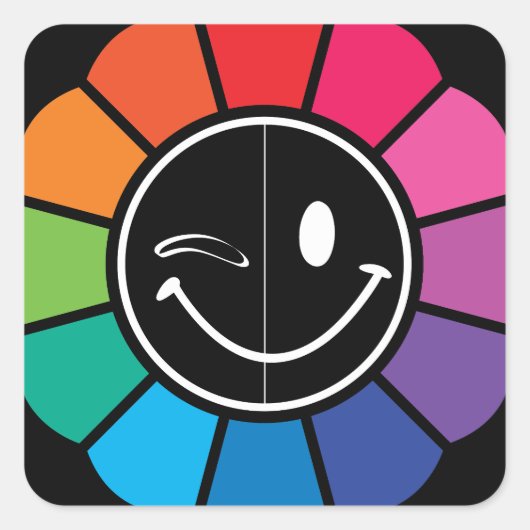 SmirkSmileの咲くこと スクエアシール (正面)