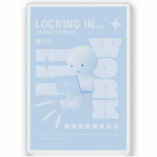 Smiski Poster Sticker シール